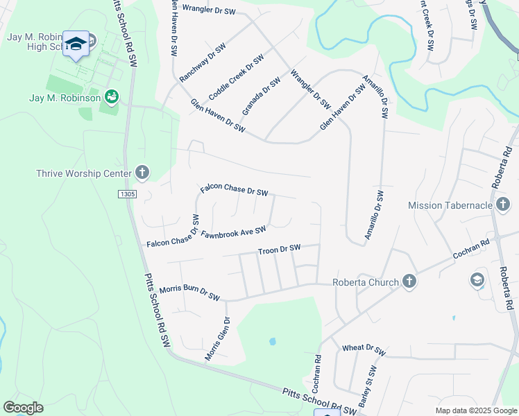 map of restaurants, bars, coffee shops, grocery stores, and more near 4110 Alexis Court Southwest in Concord
