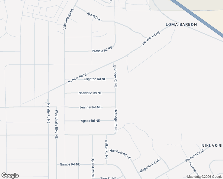 map of restaurants, bars, coffee shops, grocery stores, and more near 6525 Nagoya Road Northeast in Rio Rancho
