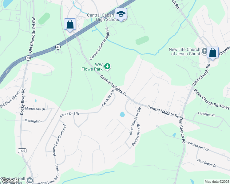 map of restaurants, bars, coffee shops, grocery stores, and more near 1165 Hollis Circle South West in Concord