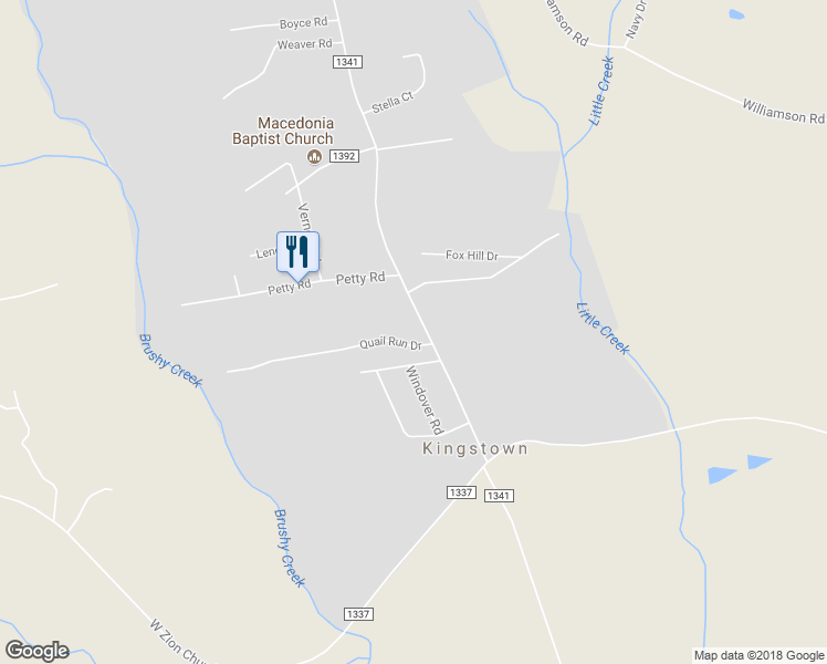 map of restaurants, bars, coffee shops, grocery stores, and more near 1807 Kingston Road in Kingstown