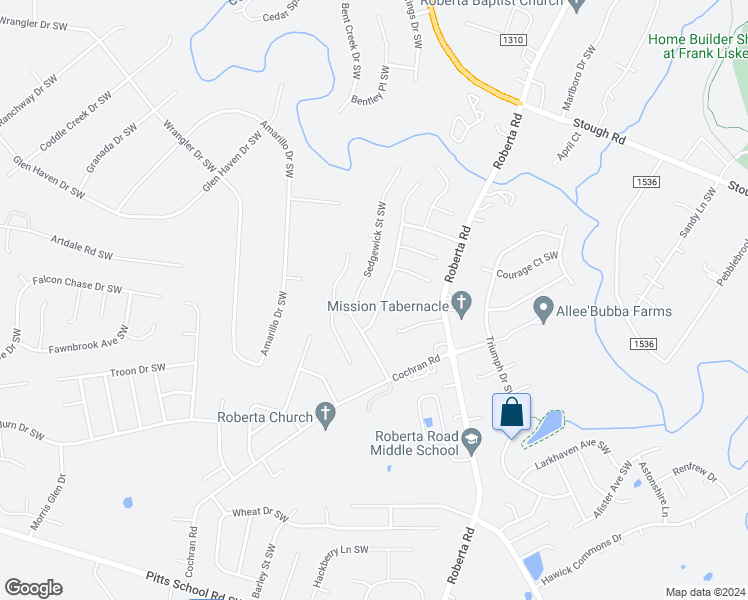 map of restaurants, bars, coffee shops, grocery stores, and more near 3682 Stonefield Street Southwest in Concord