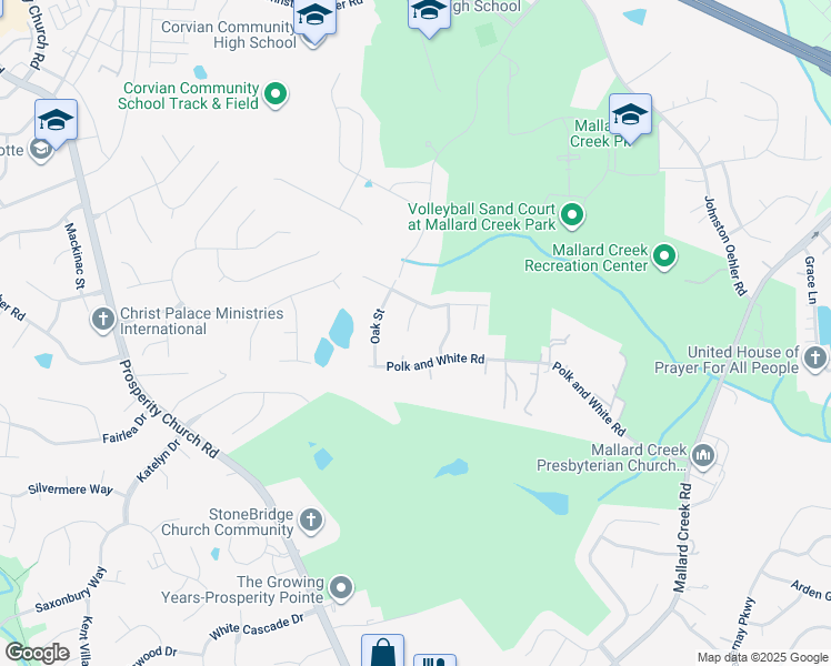 map of restaurants, bars, coffee shops, grocery stores, and more near 11608 Ruth Polk Court in Charlotte