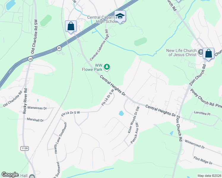 map of restaurants, bars, coffee shops, grocery stores, and more near 1165 Hollis Circle South West in Concord
