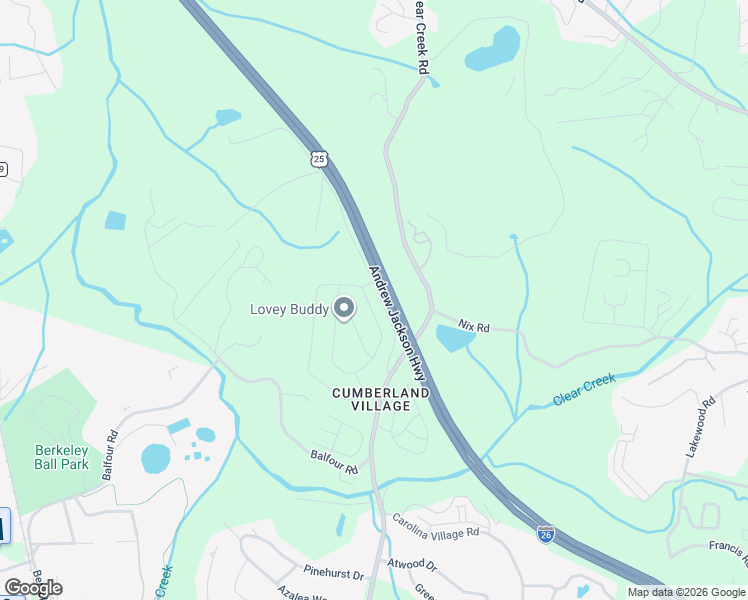 map of restaurants, bars, coffee shops, grocery stores, and more near Interstate 26 in Hendersonville