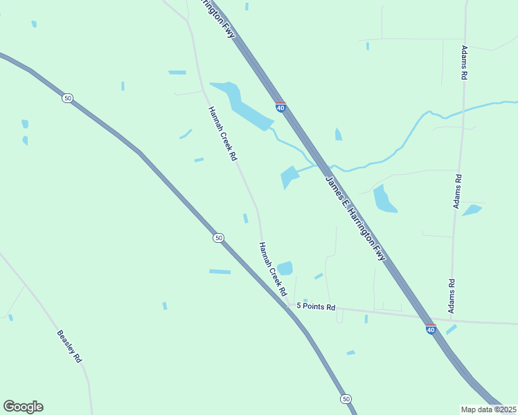 map of restaurants, bars, coffee shops, grocery stores, and more near 3587 Hannah Creek Road in Benson