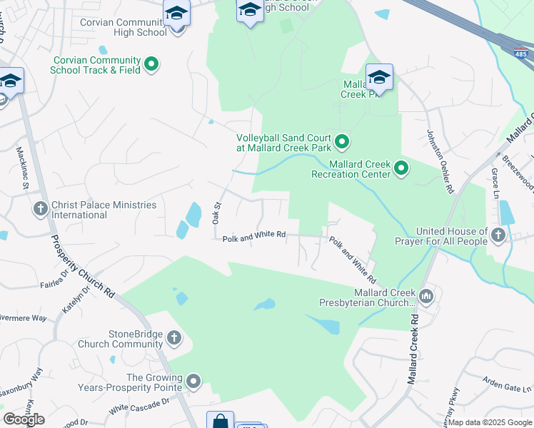 map of restaurants, bars, coffee shops, grocery stores, and more near 11530 Hattie Little Street in Charlotte