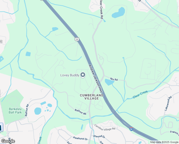 map of restaurants, bars, coffee shops, grocery stores, and more near Interstate 26 in Hendersonville