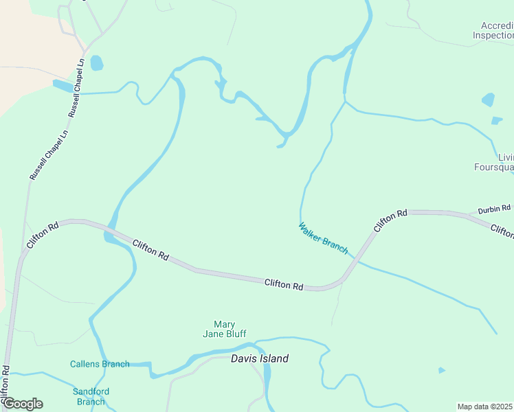 map of restaurants, bars, coffee shops, grocery stores, and more near 12085 Clifton Road in Savannah