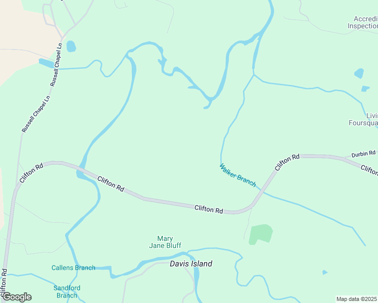 map of restaurants, bars, coffee shops, grocery stores, and more near 12085 Clifton Road in Savannah