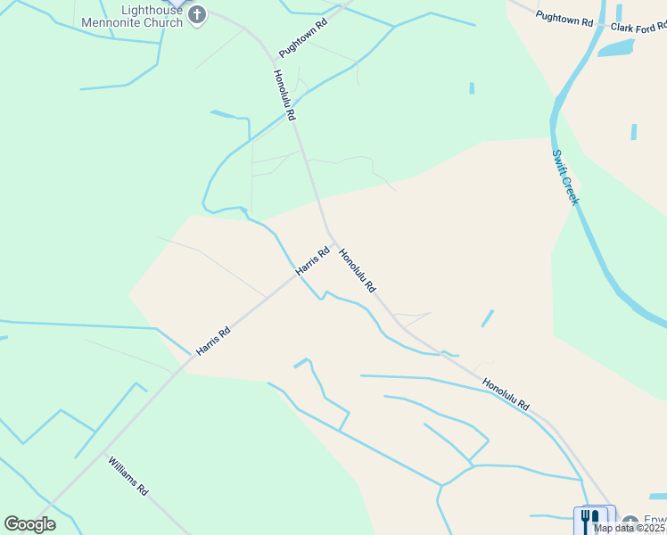 map of restaurants, bars, coffee shops, grocery stores, and more near 751 Honolulu Road in Vanceboro