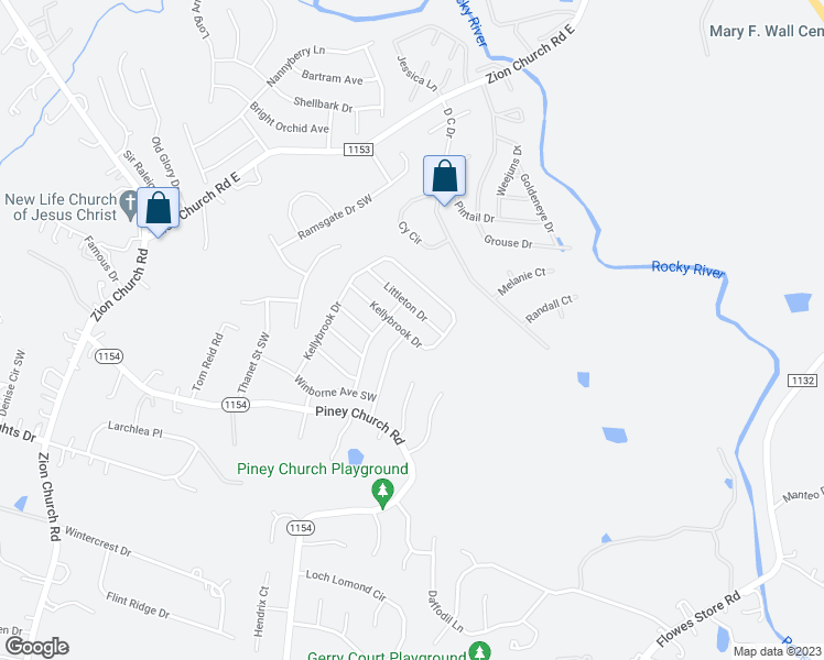 map of restaurants, bars, coffee shops, grocery stores, and more near 4003 Kellybrook Drive in Concord