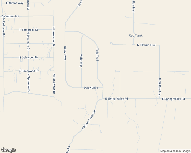 map of restaurants, bars, coffee shops, grocery stores, and more near 7226 Tulip Trail in Williams