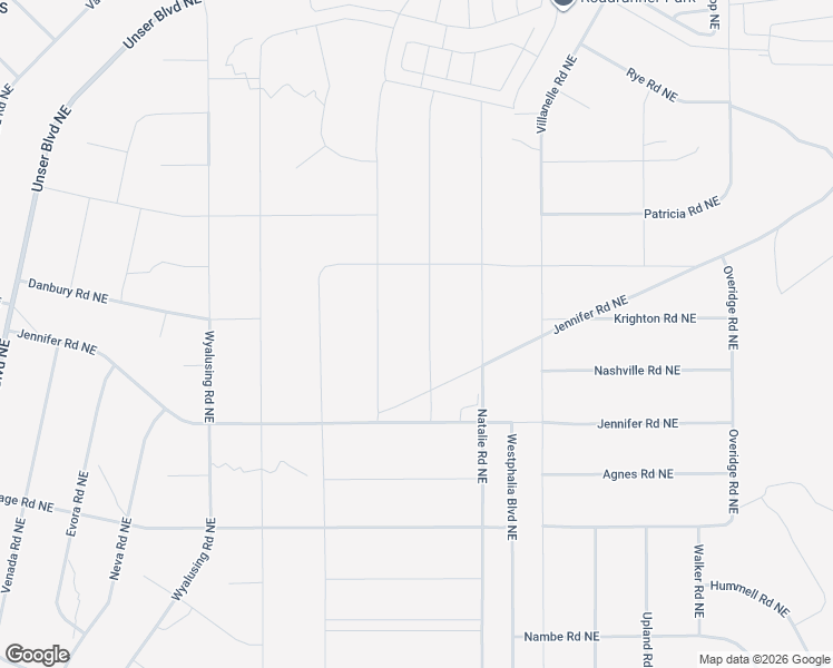 map of restaurants, bars, coffee shops, grocery stores, and more near Fletcher Road Northeast in Rio Rancho