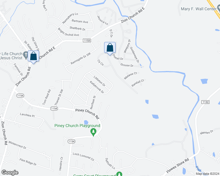 map of restaurants, bars, coffee shops, grocery stores, and more near 955 Littleton Drive in Concord