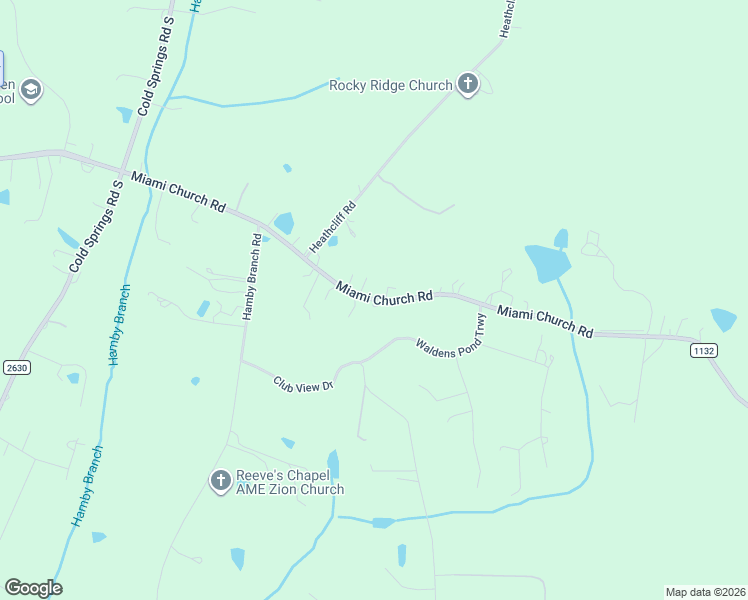 map of restaurants, bars, coffee shops, grocery stores, and more near State Road 1132 in Concord
