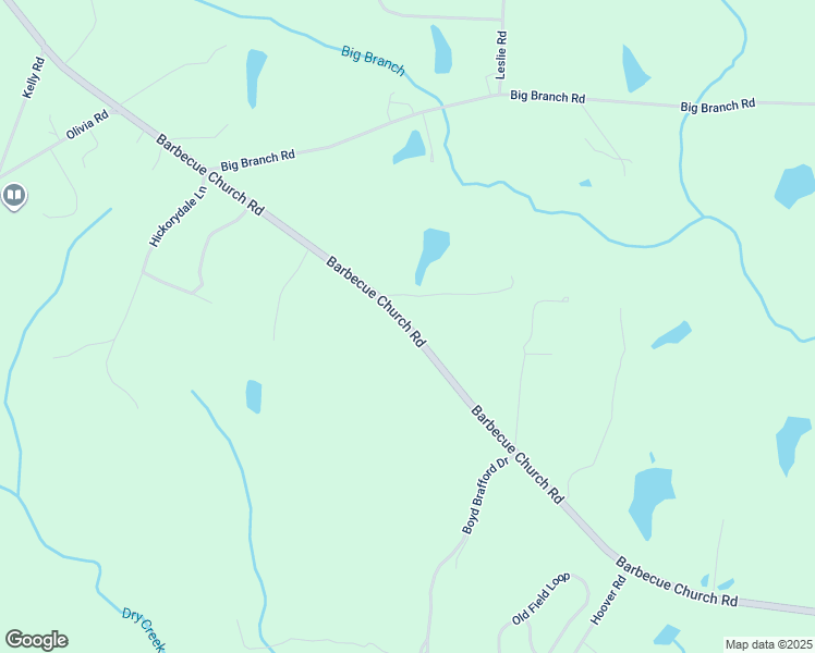 map of restaurants, bars, coffee shops, grocery stores, and more near Barbecue Church Road in Harnett County