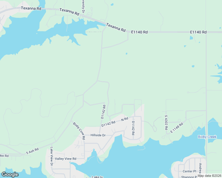 map of restaurants, bars, coffee shops, grocery stores, and more near Ferguson Drive in Porum
