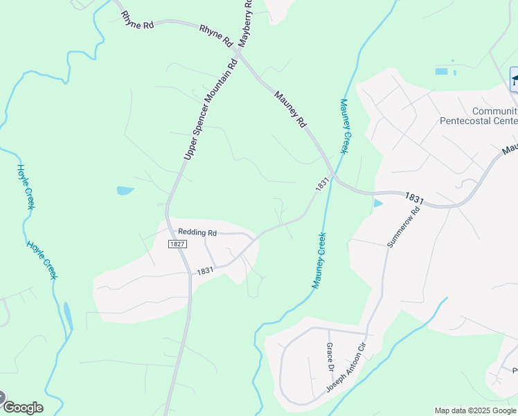 map of restaurants, bars, coffee shops, grocery stores, and more near 331 Louise Drive in Stanley