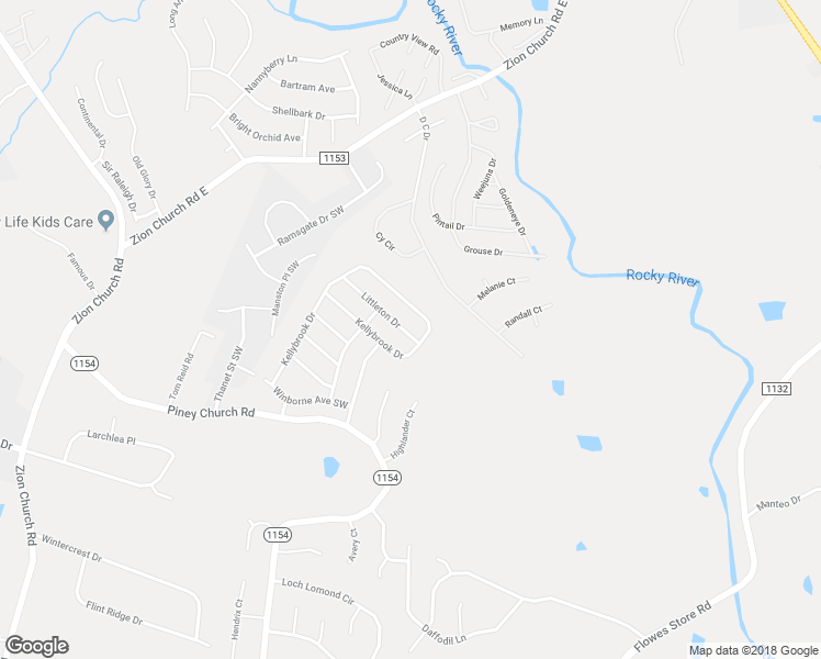 map of restaurants, bars, coffee shops, grocery stores, and more near 943 Littleton Drive in Concord