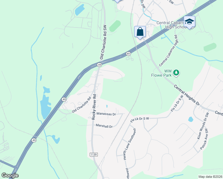 map of restaurants, bars, coffee shops, grocery stores, and more near 1151 Dogwood Park in Concord
