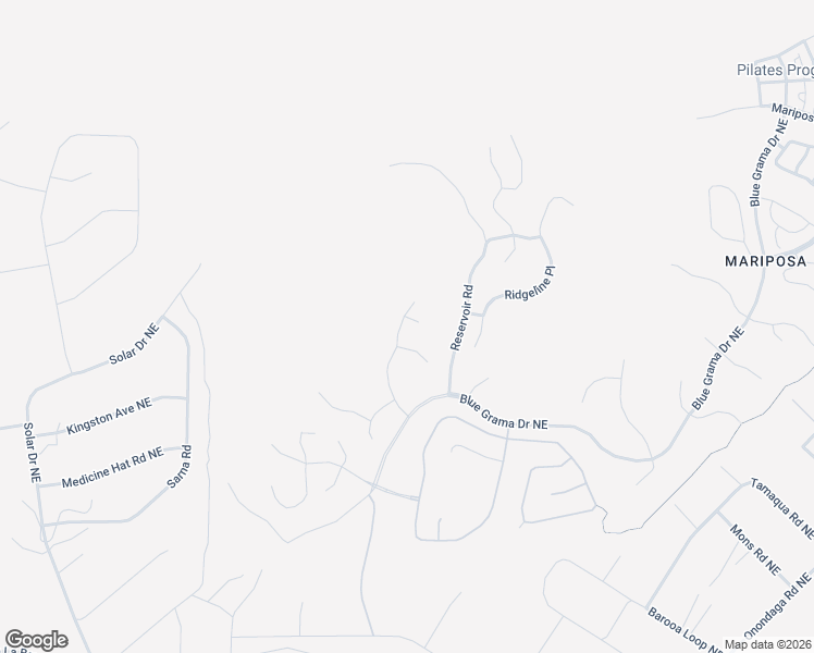 map of restaurants, bars, coffee shops, grocery stores, and more near 5809 Highland Meadows Drive in Rio Rancho