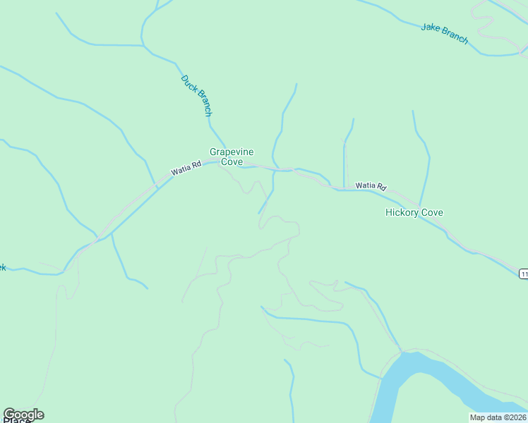 map of restaurants, bars, coffee shops, grocery stores, and more near 3360 Watia Road in Bryson City