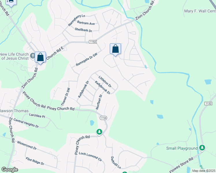 map of restaurants, bars, coffee shops, grocery stores, and more near 926 Littleton Drive in Concord