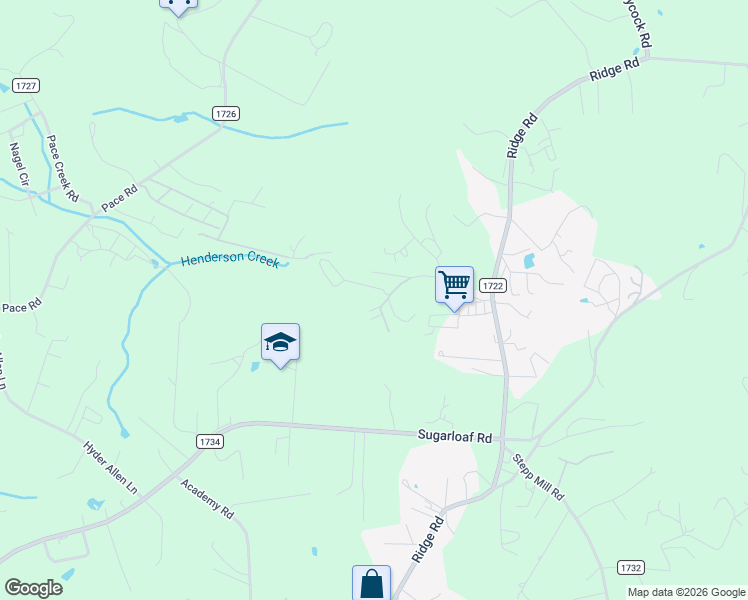 map of restaurants, bars, coffee shops, grocery stores, and more near 195 West Blackwell Drive in Hendersonville