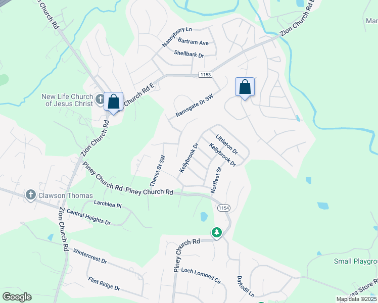 map of restaurants, bars, coffee shops, grocery stores, and more near 4470 Kellybrook Drive in Concord