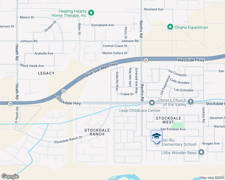 map of restaurants, bars, coffee shops, grocery stores, and more near 110 Claudia Autumn Drive in Bakersfield