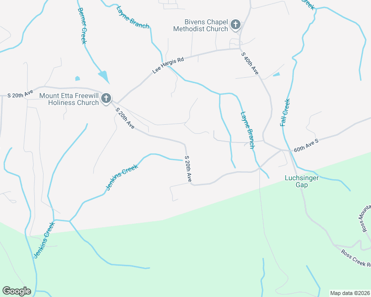 map of restaurants, bars, coffee shops, grocery stores, and more near 2593 South 20th Avenue in Gruetli-Laager