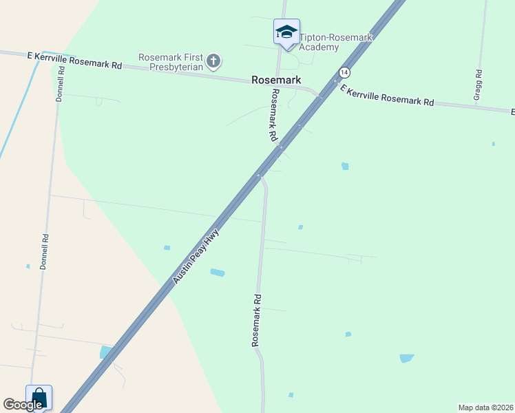 map of restaurants, bars, coffee shops, grocery stores, and more near 8433 Rosemark Road in Millington