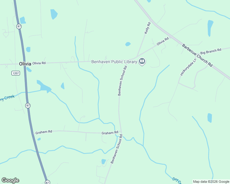 map of restaurants, bars, coffee shops, grocery stores, and more near 250 Benhaven School Road in Sanford
