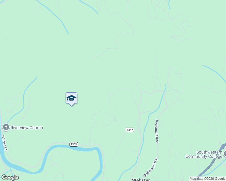 map of restaurants, bars, coffee shops, grocery stores, and more near 330 Briarwood Road in Sylva