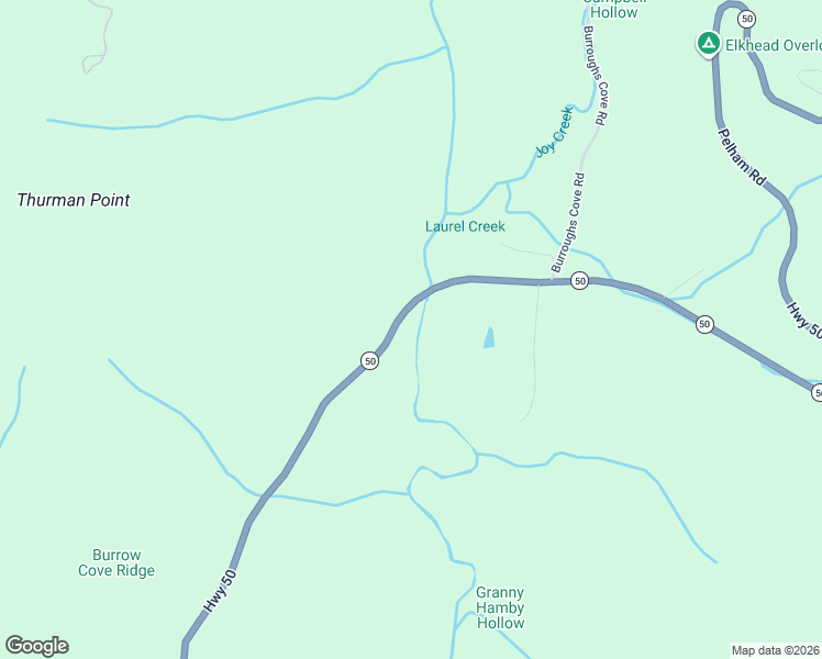 map of restaurants, bars, coffee shops, grocery stores, and more near 7610 Tennessee 50 in Pelham