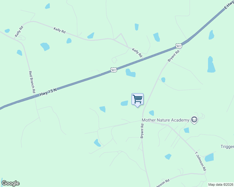 map of restaurants, bars, coffee shops, grocery stores, and more near 354 Bryant Road in Carthage