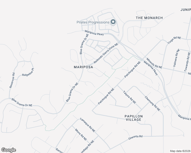 map of restaurants, bars, coffee shops, grocery stores, and more near 2627 Vista Manzano Loop Northeast in Rio Rancho