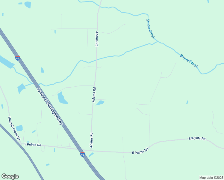 map of restaurants, bars, coffee shops, grocery stores, and more near 1075 Adams Road in Benson