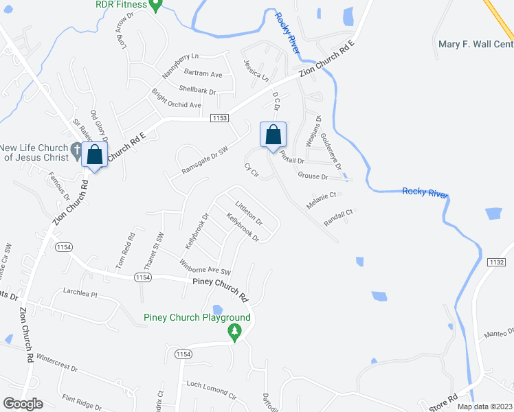 map of restaurants, bars, coffee shops, grocery stores, and more near 4155 Kellybrook Drive in Concord