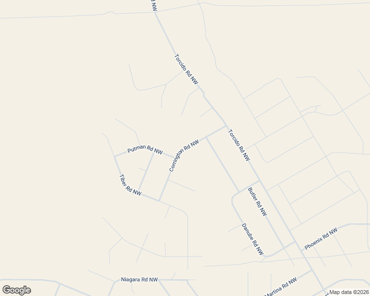 map of restaurants, bars, coffee shops, grocery stores, and more near Corrington Road Northwest in Rio Rancho