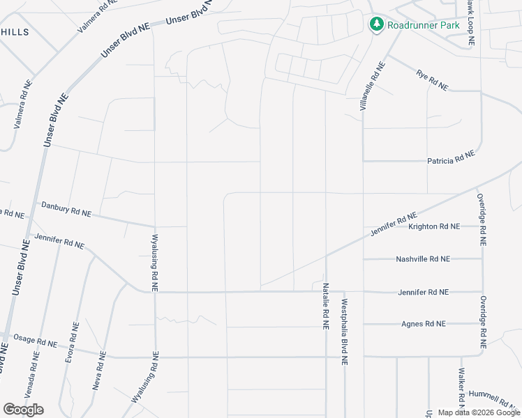 map of restaurants, bars, coffee shops, grocery stores, and more near Columbine Road Northeast in Rio Rancho