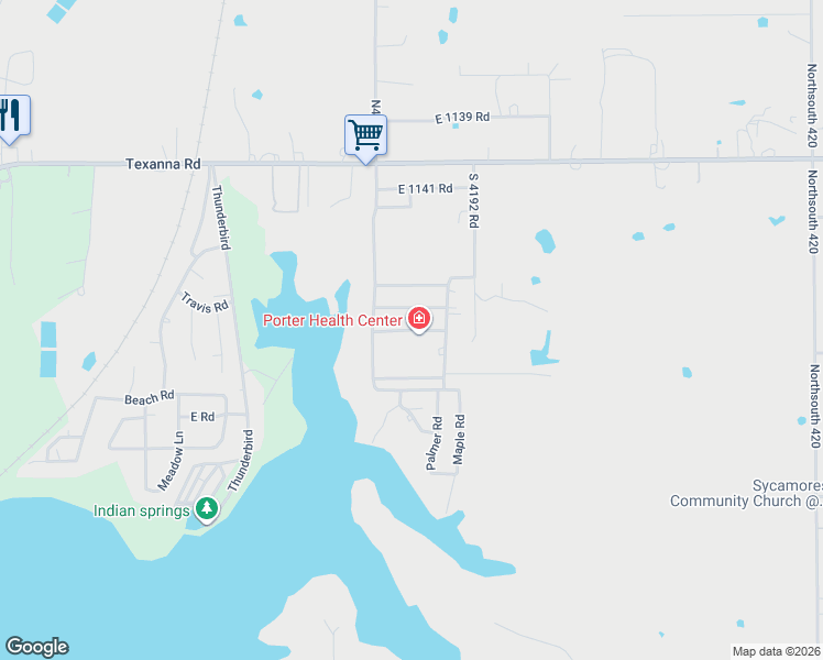 map of restaurants, bars, coffee shops, grocery stores, and more near Whippoorwill Street in Eufaula