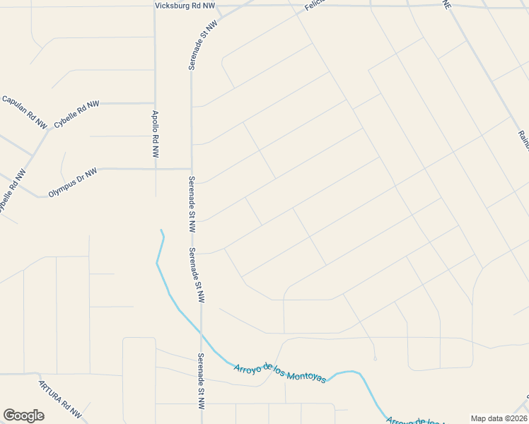map of restaurants, bars, coffee shops, grocery stores, and more near Virgo Road Northwest in Rio Rancho