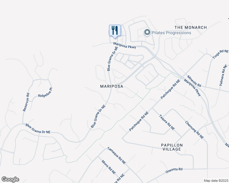map of restaurants, bars, coffee shops, grocery stores, and more near 2671 Vista Manzano Loop Northeast in Rio Rancho