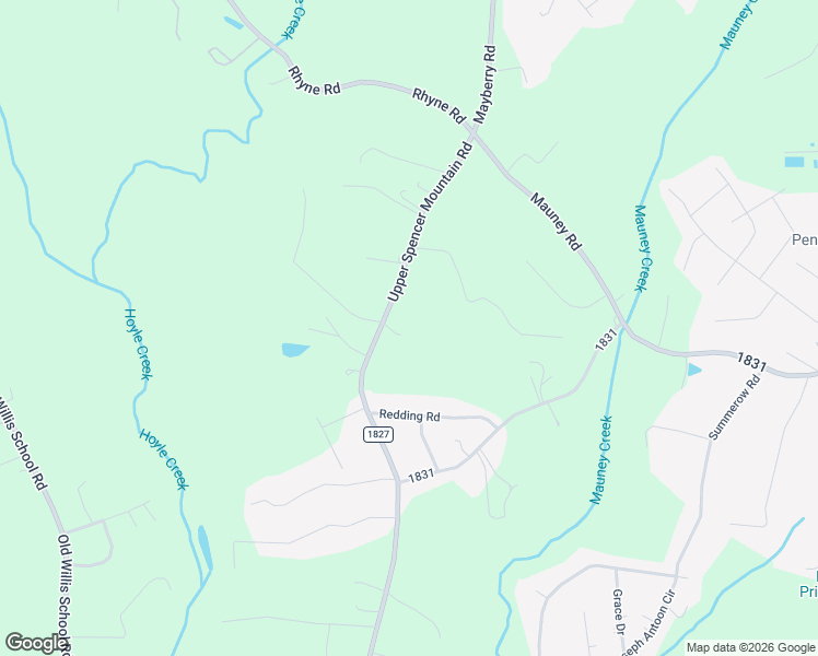 map of restaurants, bars, coffee shops, grocery stores, and more near 844 Upper Spencer Mountain Road in Stanley