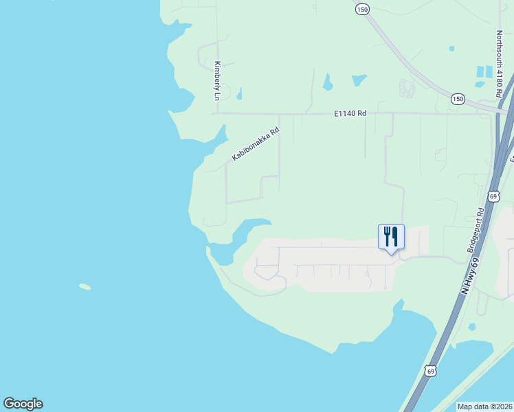 map of restaurants, bars, coffee shops, grocery stores, and more near 417093 East 1143 Road in Checotah