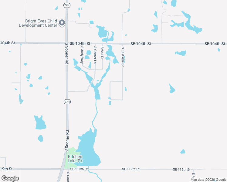 map of restaurants, bars, coffee shops, grocery stores, and more near 10820 South Lakeview Drive in Oklahoma City