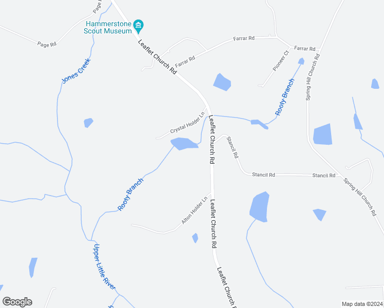 map of restaurants, bars, coffee shops, grocery stores, and more near 1475 Leaflet Church Road in Lillington