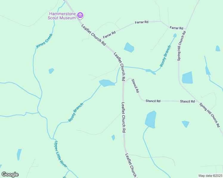 map of restaurants, bars, coffee shops, grocery stores, and more near 1475 Leaflet Church Road in Lillington