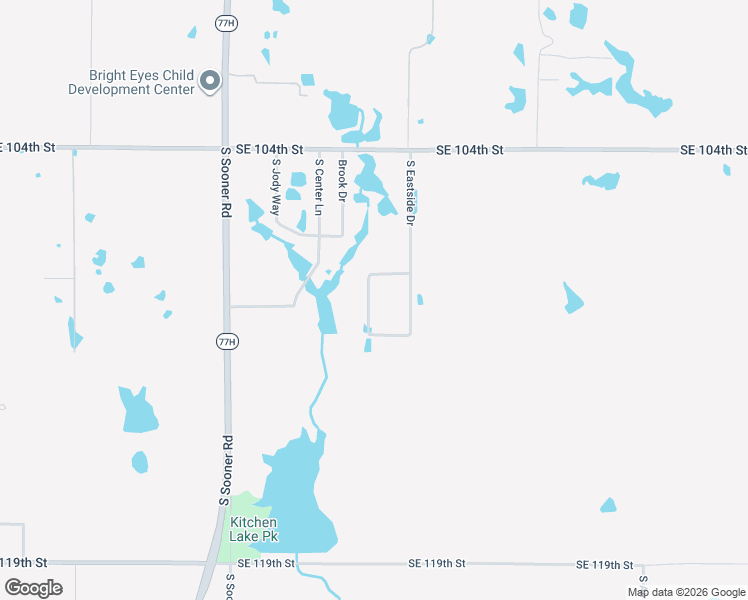map of restaurants, bars, coffee shops, grocery stores, and more near 10820 South Lakeview Drive in Oklahoma City